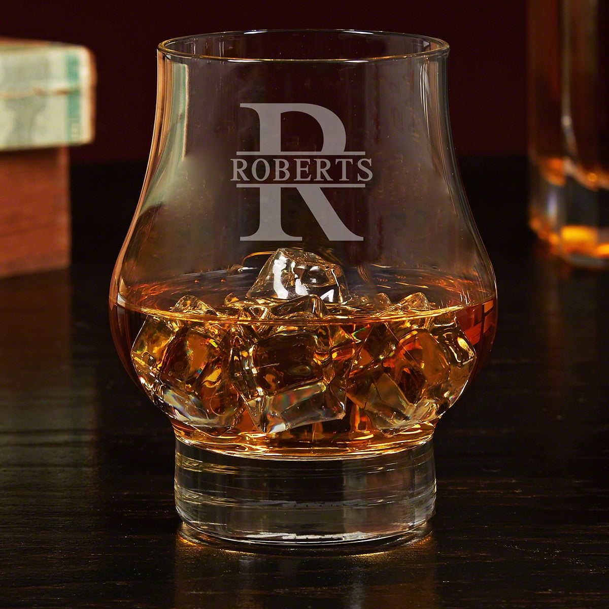 Oakmont Wescott Engraved Double Whiskey Snifter