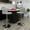 Gray, variant on Flash Furniture Marietta 2 Pack Contemporary Gray Vinyl Adjustable Height Barstool with Rolled Seat and Chrome Base