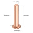 thumbnail image 2 of Unique Bargains 25Pcs 5/32" x 25/32" Flat Head Copper Solid Rivets Fasteners, 2 of 3