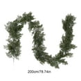 thumbnail image 3 of Fmbmuo Pines Needle Wreath Garlands for Decoration Fireplace Easy to Hang 5.9 ft Green Decorations, Minimalist Plastic 1 pcs Artificial Garlands for Mantle Decor, 3 of 6