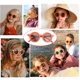 thumbnail image 3 of de terre pequeñas Retro ños, de terre Vintage ños, de terre para exteriores con protección , clásicas para - Rojo Yotijar niños sunglesses, 3 of 7