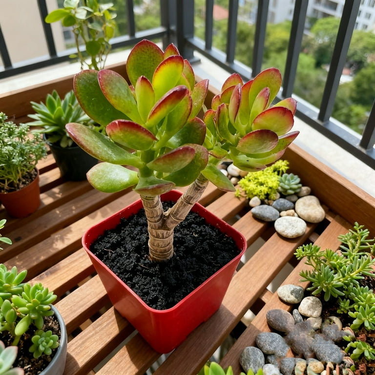 Live Jade Plant Succulent - Fully Rooted in 2" Planter,Healthy& Easy to Care, Air Purifying Live Plant,Houseplant Gift for Home, Office, Garden