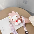 thumbnail image 4 of Sanrio-Bolso de hombro de silicona con dibujos animados para niñas y niños, juguetes de peluche de Hello Kitty, My Melody, monedero suave, 2022, 4 of 4
