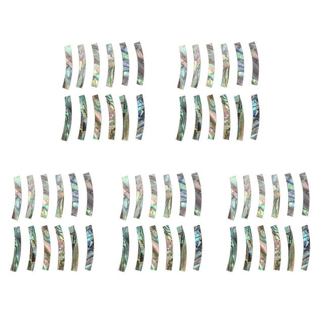 60 Pcs Insert de Son de Guitare Rosette Abalone Shell Bandes Courbées Insert de Son de Guitare Largeur 4mm