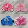 thumbnail image 2 of maskred 50 Pcs Têtes d'Orchidée en Soie Synthétique Durables Conçues pour Rayures Roses Profondes 1Set, 2 of 6