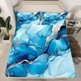 thumbnail image 2 of Manfei Gradient Marble Twin Sheet Sets 3pcs for Adults Female Men,Abstract Marbling Watercolor Twin Fitted Sheet Microfiber,Stone Pattern Breathable Flat Sheet,Luxury Bedroom Decor, 2 of 7