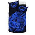 thumbnail image 4 of Juego de Cama Polinesio - Tokelau Juego de Funda Nórdica Padre e Hijo Azul, 4 of 6