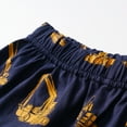 thumbnail image 6 of POPTEM Toddler Boys Pajamas Short Sleeve Excavator Pjs Cotton Sleepwear 2-Pieces Navy Blue 4T, 6 of 7