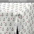 thumbnail image 4 of Anchor Dog Crate Cover, Anchors and Colored Hearts Sailor Holiday Escape Seaside Explore Life, Easy to Use Pet Kennel Cover Small Dogs Puppies Kittens, 7 Sizes, Eggshell Charcoal Grey, by Ambesonne, 4 of 6