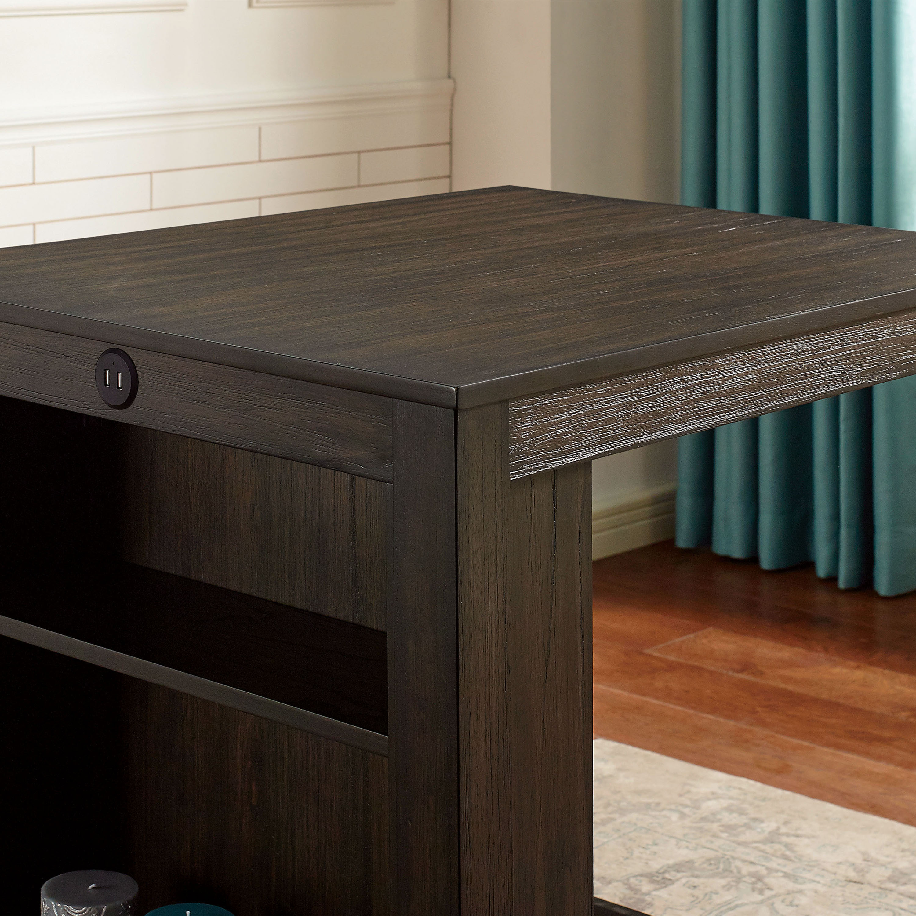 Furniture of America Maran 3-Piece Counter Height Dining Set, Walnut