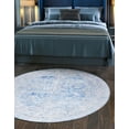 thumbnail image 4 of Unique Loom Timeless Collection Area Rug - Thaddeus (5' Round Blue/Gray), 4 of 9