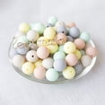 thumbnail image 4 of Baby Silicone Beads 15MM 50pcs BPA Free Food Grade Beads Mix-Color Series DIY Jewelry Chewable Nursing Necklace Accessories, 4 of 7