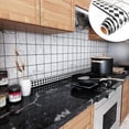 thumbnail image 1 of White Tile Self Adhesive Wallpaper Kitchen Backsplash 118x30 Inch Removable Waterproof, 1 of 5