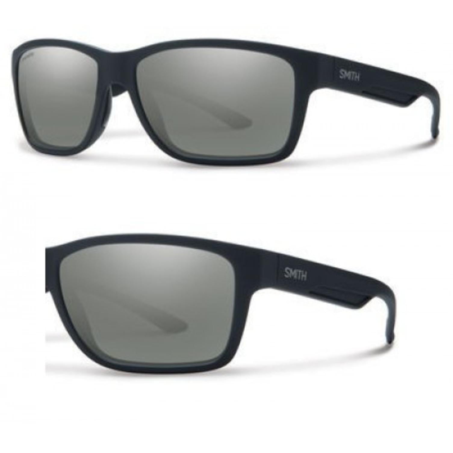 Smith Wolcott ChromaPop Matte Black Polarized Sunglasses Platinum Lens