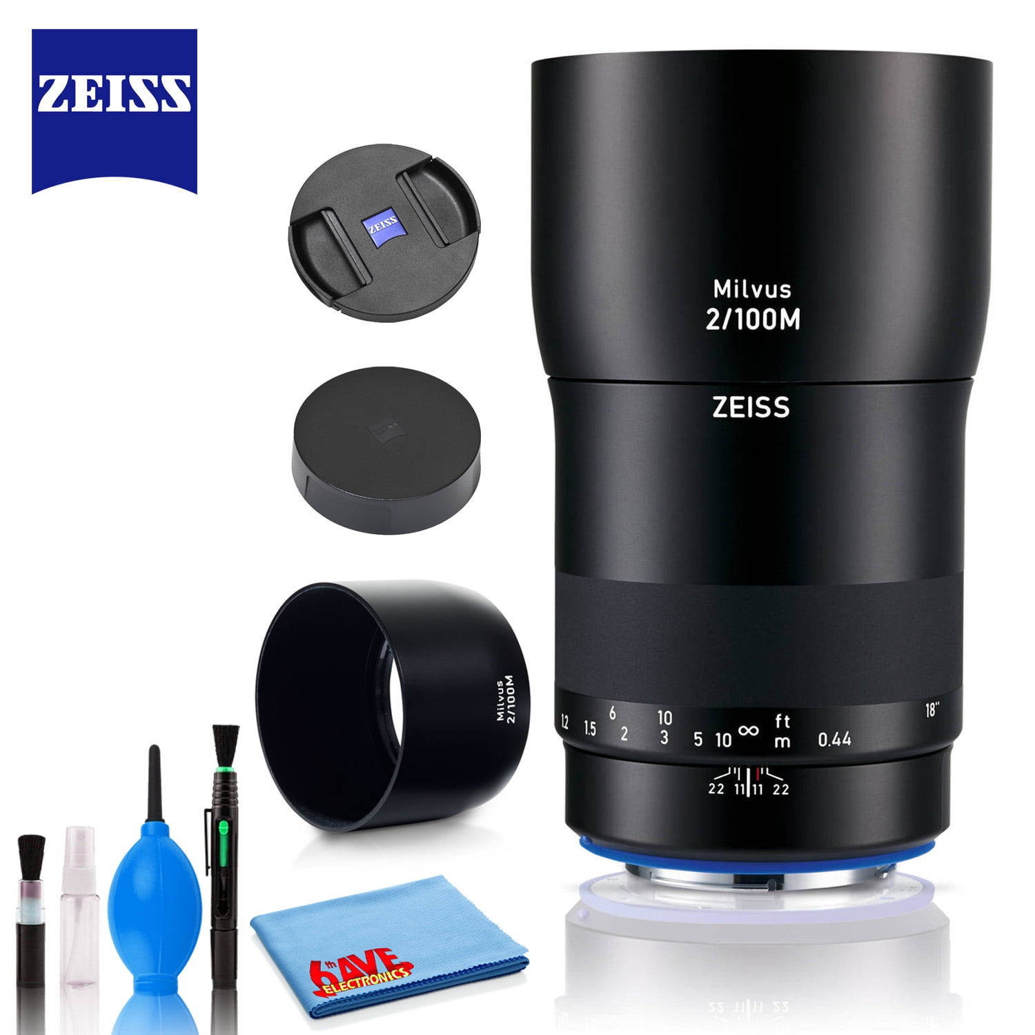 Zeiss Milvus 100mm F 2m Ze Lens For Canon Ef With Cleaning Kit Walmart Com Walmart Com