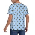thumbnail image 2 of Zufioo Cute Puppy Print Men's Baseball Short Sleeve, Moisture Wicking Button-Down Hip Hop Tee-X-Large, 2 of 7