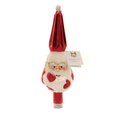 Golden Bell Collection SANTA FACE FINIAL Tree Topper St Nick Christmas