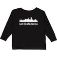 thumbnail image 3 of Inktastic San Francisco California Skyline Ca Cities Boys or Girls Long Sleeve Toddler T-Shirt, 3 of 5