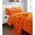 thumbnail image 4 of Pop Shop University Plush Hooded Throw Blanket with Pockets, Orange, Standard Throw, 4 of 7