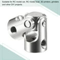 thumbnail image 7 of Uxcell 3.17mm to 3.17mm Rotatable Universal Joint Shaft Coupling L23 x D9 with Wrench Steel 3 Pack, 7 of 7