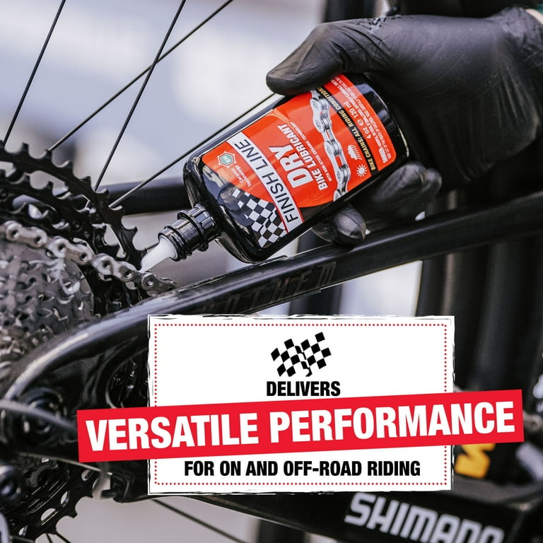 Finish Line Dry Bicycle Lube Chain Lubricant with Non-Stick