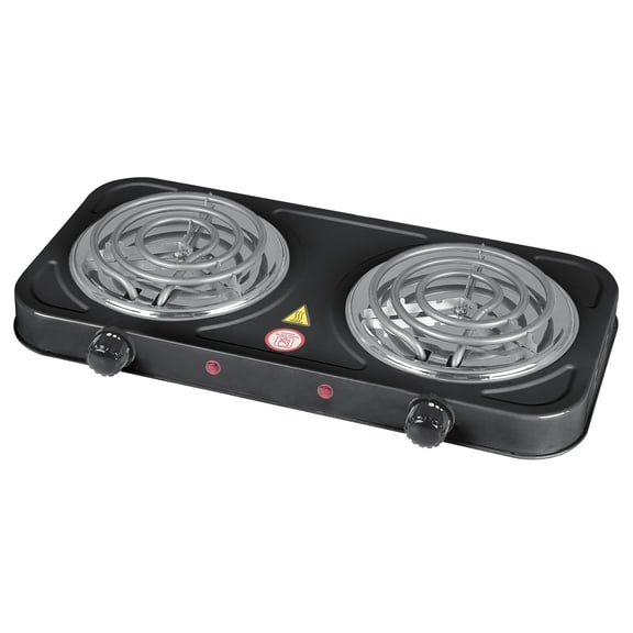 Emerald Electric Double Burner in Black (2681)