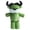Green, variant on Plush Highland Cow Toy with Funny Expression - Calf Stuffed Animal for Kids, Soft Fluffy Bull Doll for Bedroom Shelf Decor & Birthday Gift (Green)