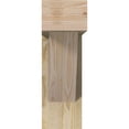 thumbnail image 2 of Ekena Millwork 6"W x 18"D x 18"H Traditional Block Rough Sawn Bracket w/ Offset Brace, Douglas Fir, 2 of 25