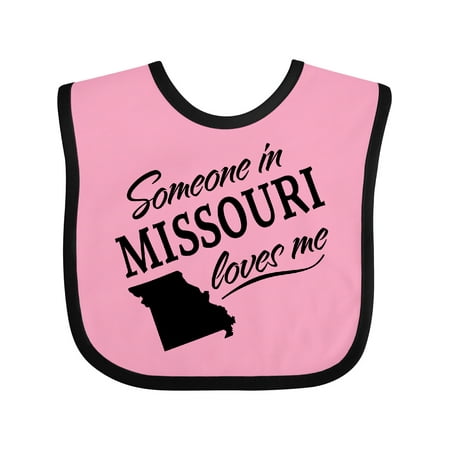 

Inktastic Someone in Missouri Loves Me Gift Baby Boy or Baby Girl Bib