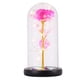 thumbnail image 4 of GOOHOCHY 1pc Desktop LED Flower Light Room Simulación Decoración de rosa con cubierta de vidrio, 4 of 7