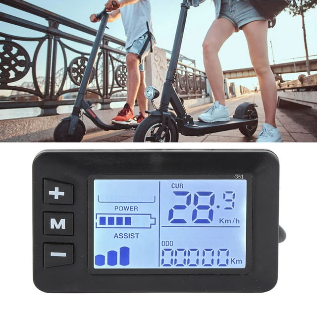 Panneau LCD pour Vélo Électrique, Connecteur 5 Broches, Affichage LCD Robuste pour Modification