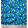 thumbnail image 1 of Soimoi Polyester Crepe Fabric Heart & Lighter Men Fabric Prints by Yard 42 Inch Wide, 1 of 3