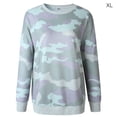thumbnail image 1 of Guardurnaity Sudadera Cuello Mujer Jersey Manga Larga Estampado Mujer Top Prendas para la parte del cuerpo Verde claro SG Guardurnaity AP002009-12, 1 of 6
