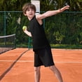 thumbnail image 5 of UACY Kids Boys Plain Sleeveless Tank Tops Tween Boys Summer Athletic Casual Crew Neck Soft Undershirt Autumn Versatile Tees (Black, 6-7 Years), 5 of 7