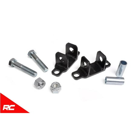 Eliminator Kit - Rough Country Rear Shock Upper Bar Pin Eliminator Kit compatible w/ 1997-2018 Jeep Wrangler JK TJ 1089