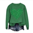 thumbnail image 2 of St. Patrick's Day Sweatshirt for Women Shamrock Balloon Bouquet Graphic Print Crewneck Long Sleeve Classic Fit Festive Party Holiday Pullover Clothes, 2 of 7