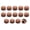 Red Bronze, variant on Uxcell Lamp Screw Cap, Knurled Threaded Cap Nuts Decorative Lamp Shade Finial Knob Replacement Parts for Light Fixture Decor Repair Household DIY Retro Bronze M4x10.6mm