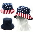 thumbnail image 3 of Wovilon Independence Day 4Th Of July Hat Patriot Costume Topper Print Cap Bucket Hats, Independence Day Keepsake Decoration Gift, 3 of 9