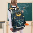 thumbnail image 7 of FORMRS School Backpack 17" Student Travel Bag with Laptop Compartment, Green Dragon Flowers, 7 of 7