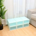 thumbnail image 6 of HOMEMAXS  6 PCS Thickened Transparent Shoe Box Storage Bins Container Shoes Organizers Men and Women, 6 of 8