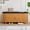 Yellow, variant on 2-Tier Storage Bench with Cushion, 43“ Wide Shoe Bench with Fluted Sliding Door & Adjustable Shelf, Entryway Shoe Rack, Black