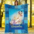thumbnail image 3 of Manta ligera con estampado de princesas de Disney para sala de estar, dormitorio, habitación de niños, cálida, regalo de Navidad, 3 of 5