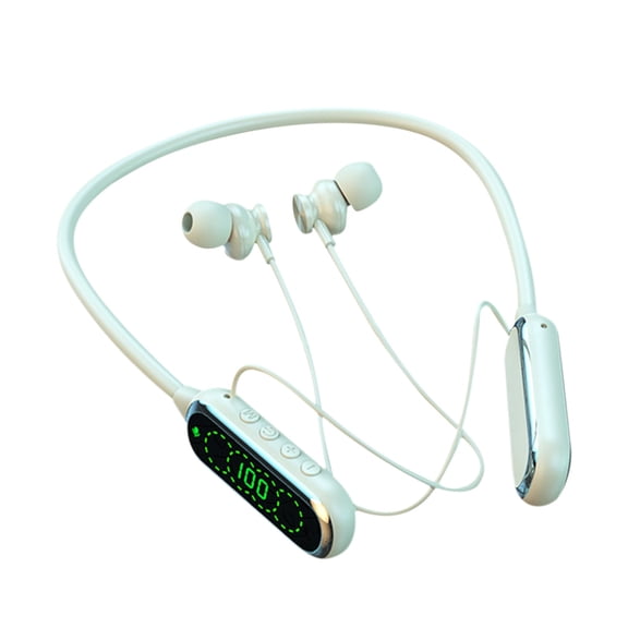 asxite Wireless Headphones,Bluetooth 5.4 Wireless Earphones Neck Style Long Range HiFi Surround Sound With Card Insertion And Ear Return Bluetooth Earphones Yellow