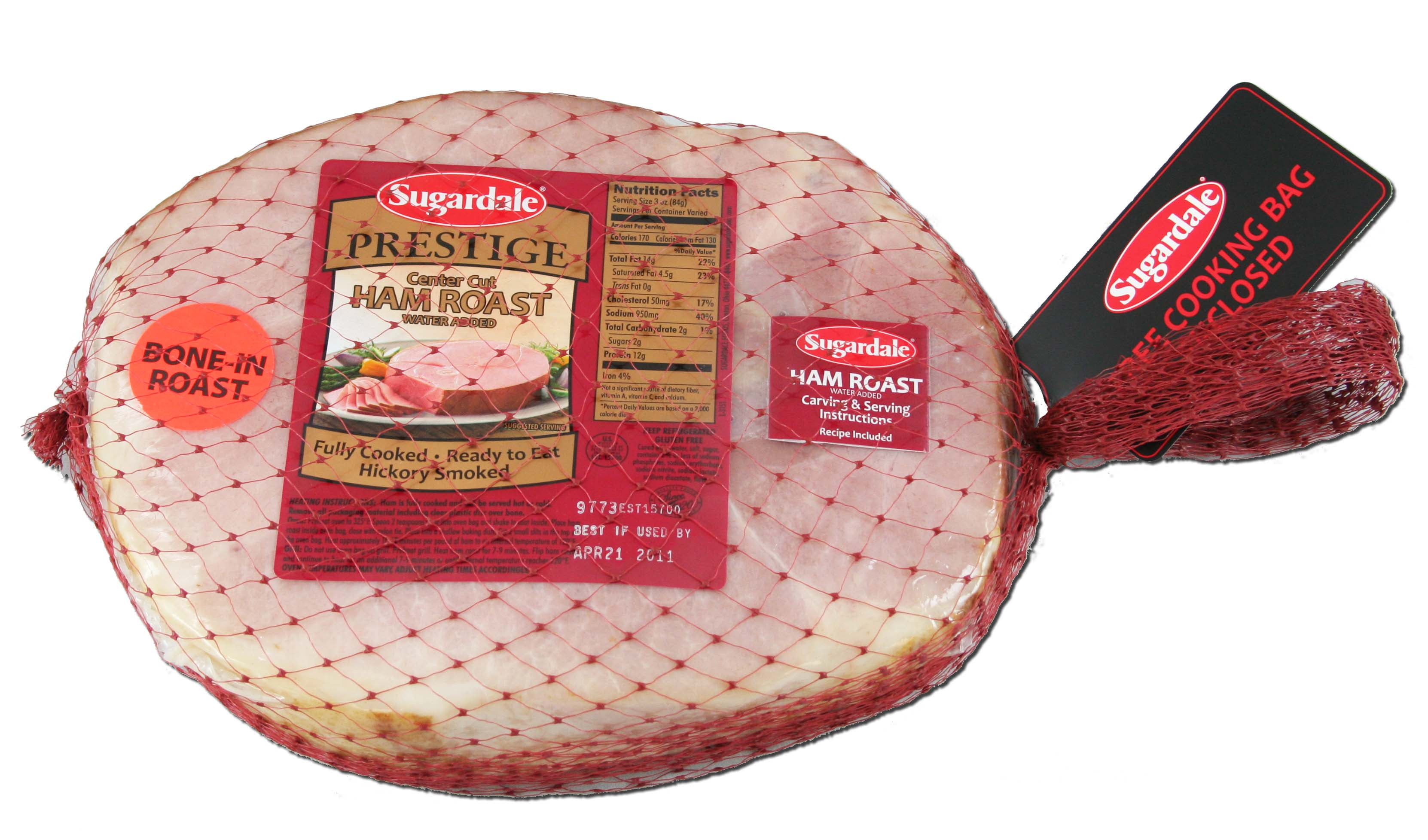 Sugardale, Pork, Bone-in Ham, Roast, 4.23-5.17lbs