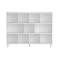 thumbnail image 3 of 11-Cube Organizer Bookcase Shelf with Legs,Display Shelf,3-Tier Cubical Storage Shelves,White, 3 of 9