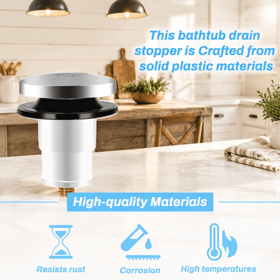 1068204 Pop Up Bathtub Drain Stopper For Kohler - 2 Pk