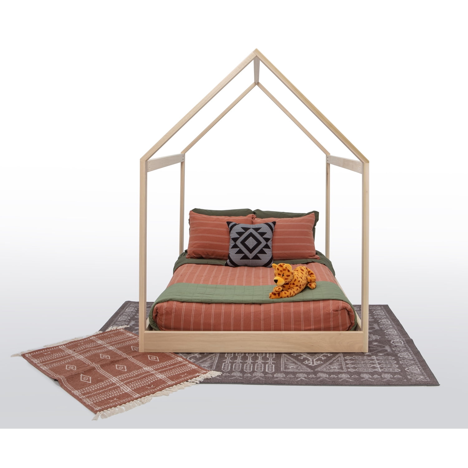 HomeStock Natural Beauty Full Size House Bed