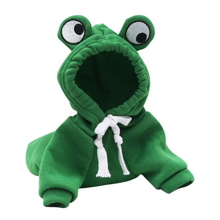 YUEHAO Dog Sweaters for Small Dogs Casual Pets Dog Clothes Warm Coat Jacket Clothing for Dogs Small Dog Sweater (Green, S)