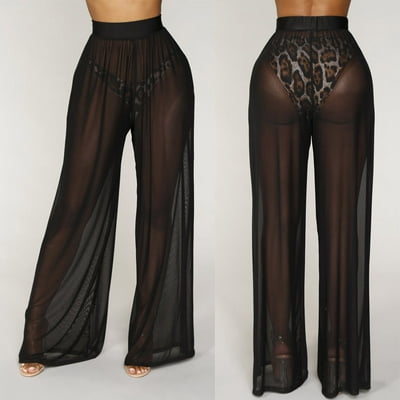 Sheer swimsuit pants new arrivals