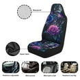 thumbnail image 6 of Yuyamidu Hummingbird Car Seat Covers Front Seats Only 2 PCS Set Purple Rose Vehicle Seat Covers for Most Cars SUV Sedan Truck, 6 of 7